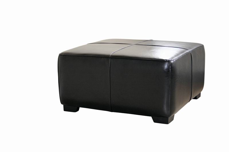 Black ottoman deals square